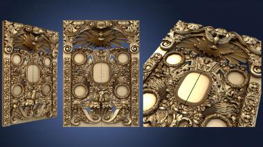 3D model The grandiose royal doors with a dove (STL)